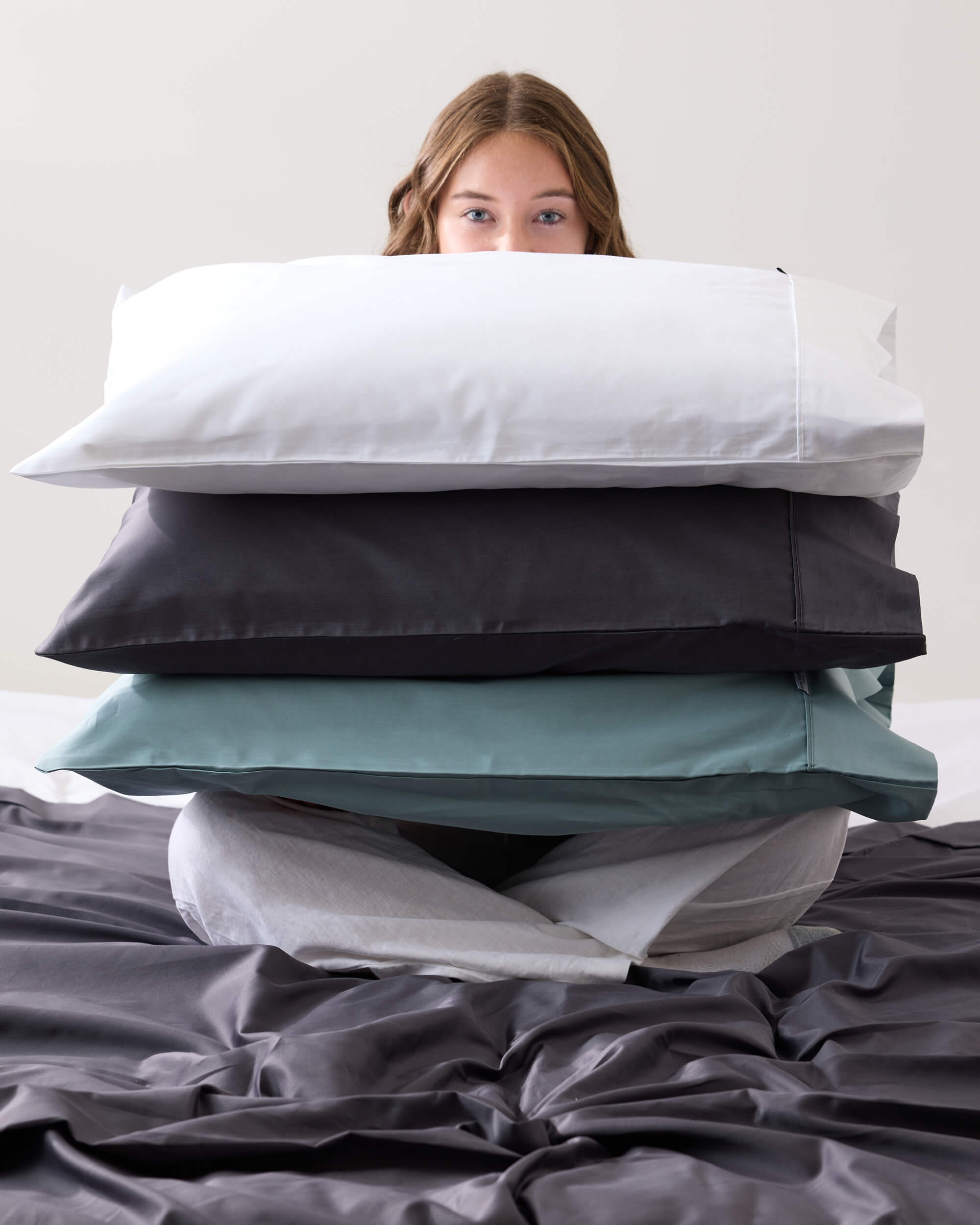 Royal Doulton Ceilo sheet set styled on a bed