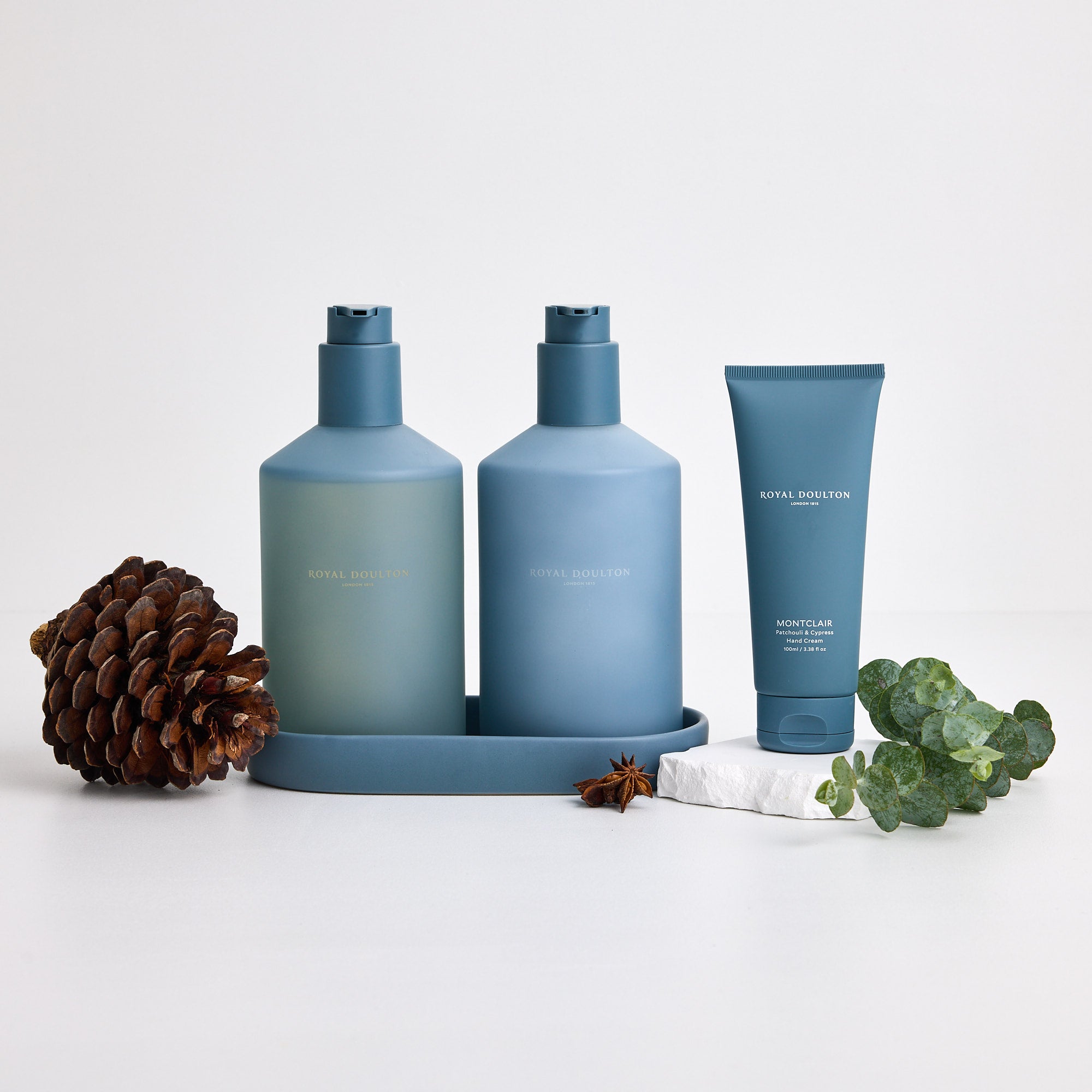 Royal Doulton Montclair body care set with body wash, lotion and hand cream