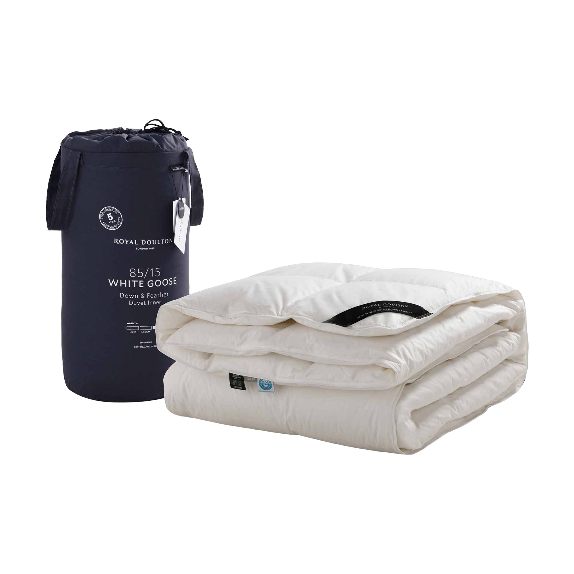 Royal Doulton 85/15 Goose Down & Feather Duvet Inner