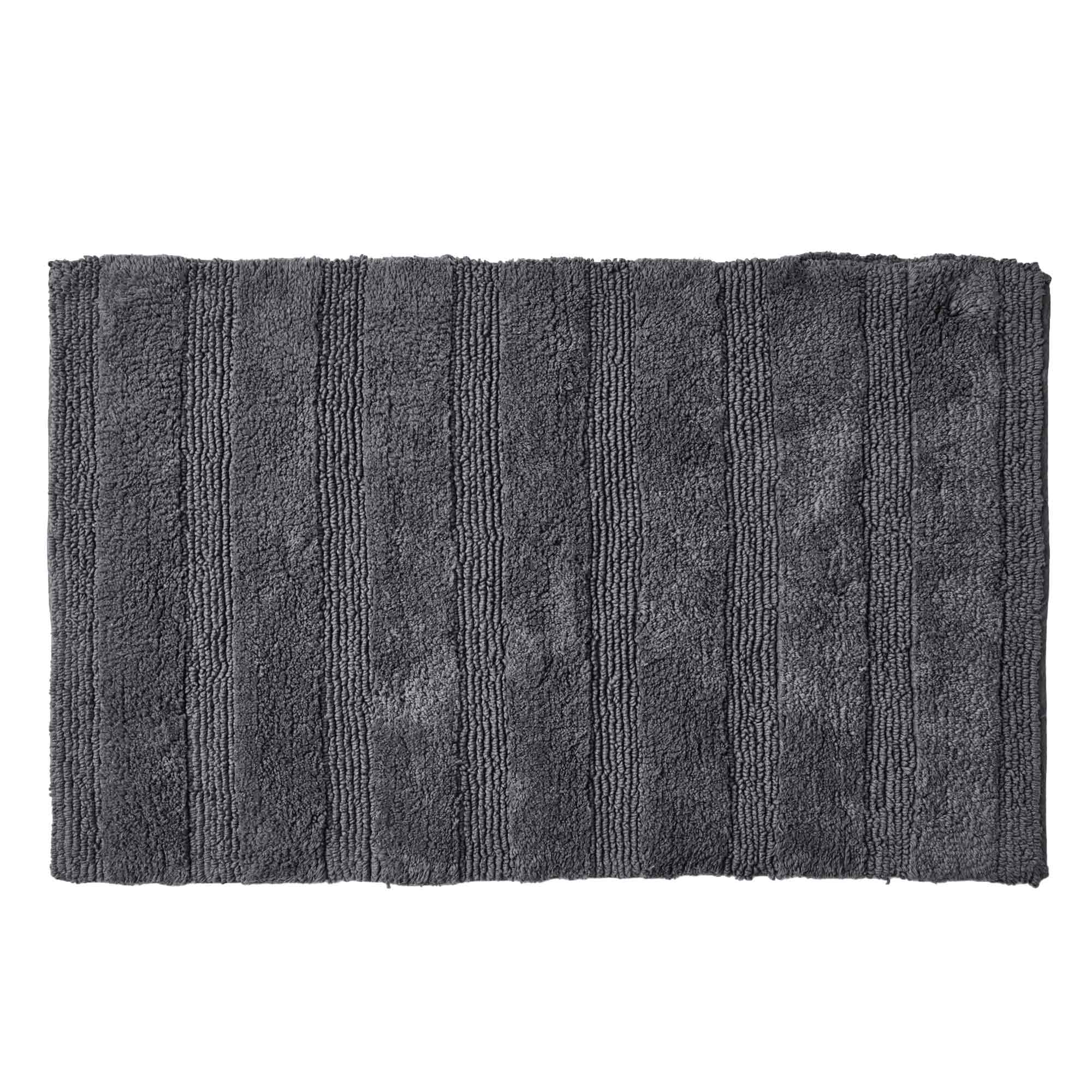 Royal Doulton Reni bath mat in Storm with a ribbed texture
