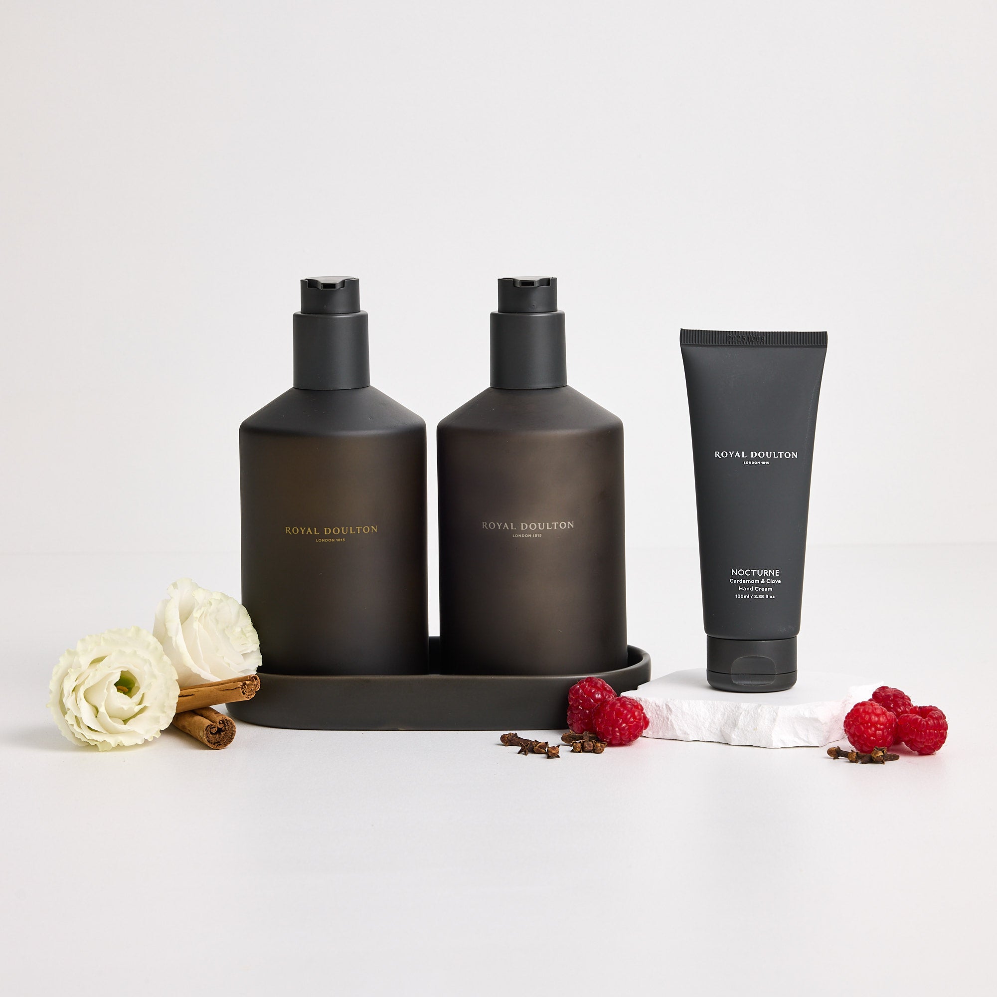 Royal Doulton Nocturne body care set with body wash, lotion and hand cream