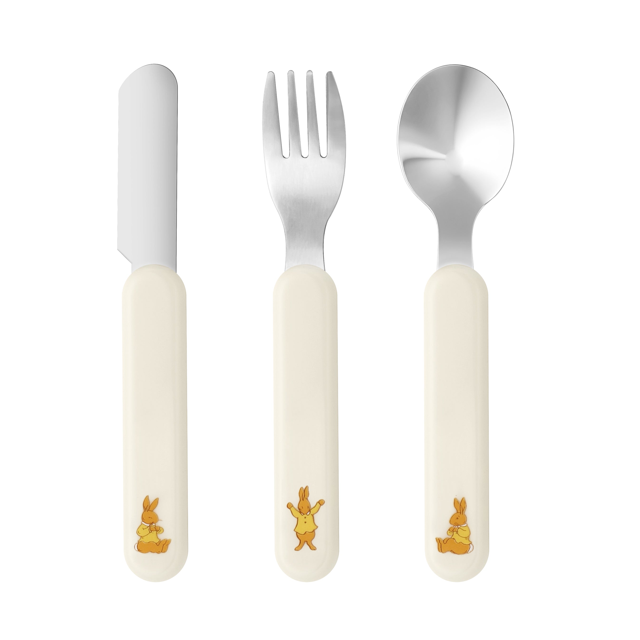 Royal Doulton Bunnykins 3pc Melamine Cutlery Set in Natural