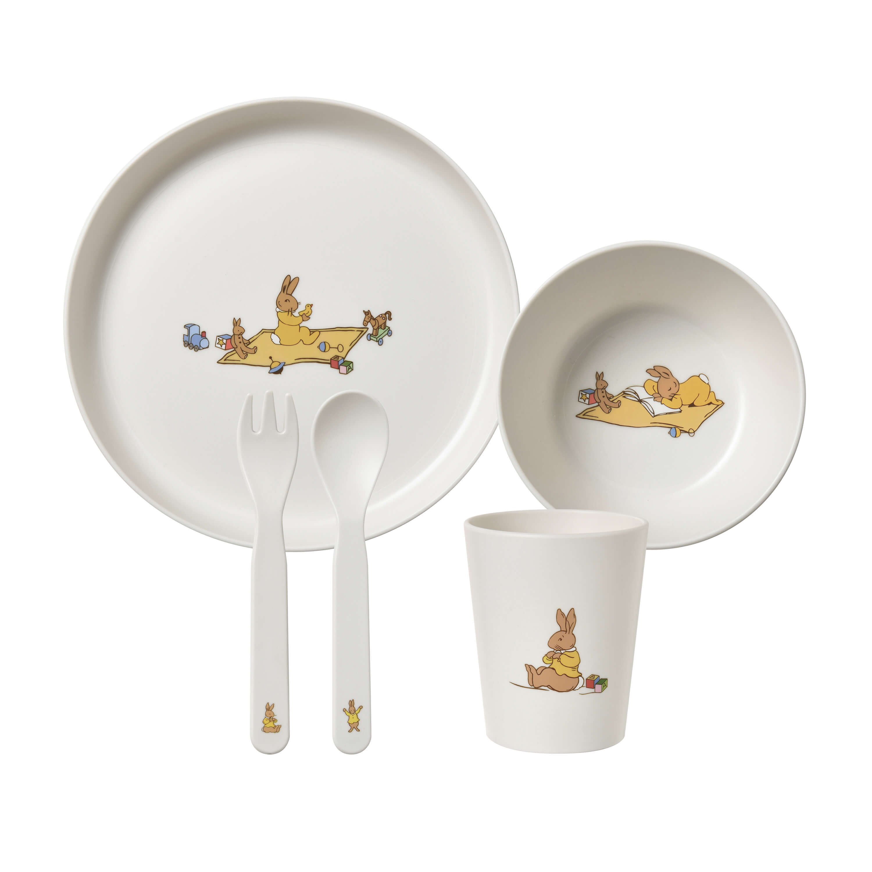 Royal Doulton Bunnykins 5pc rPET Dinner Set in Natural